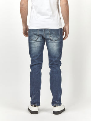 Extra stretchy comfortable mens light blue wash slim fit denim jean mish mash lot xx