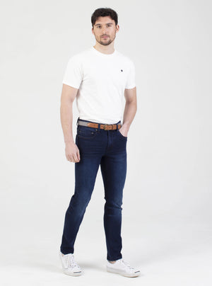 Stretch mens blue blue wash slim fit denim jean mish mash