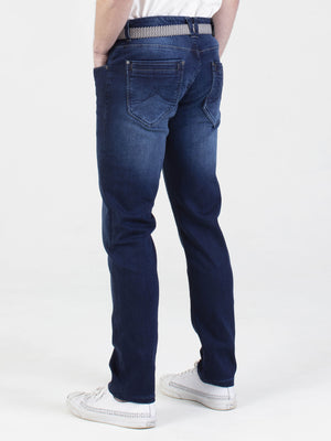 Stretch mens dark wash slim fit denim jean mish mash