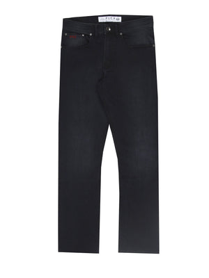 Hyper flex stretch comfortable mens clean blue black tapered fit denim jean mish mash flex
