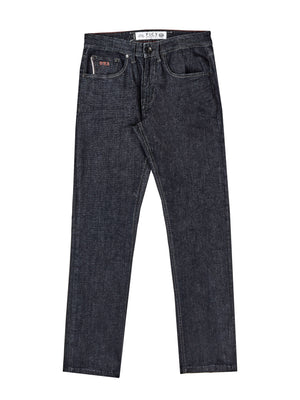 Hyper flex stretch comfortable mens raw look deep sea tapered fit denim jean mish mash flex