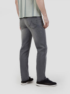 Stretch mens light grey wash tapered fit denim jean mish mash lot xx