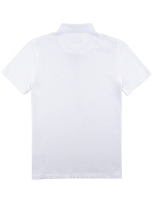 Regular Fit Noro White Printed Jersey Polo