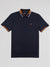 Regular Fit Oslo Navy/Orange Cotton Jersey Polo