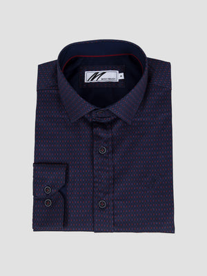 Regular Fit Noro Ink Printed Long Sleeve Shirt