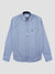 Regular Fit Smokey Washed Royal Geometric Long Sleeve Shirt