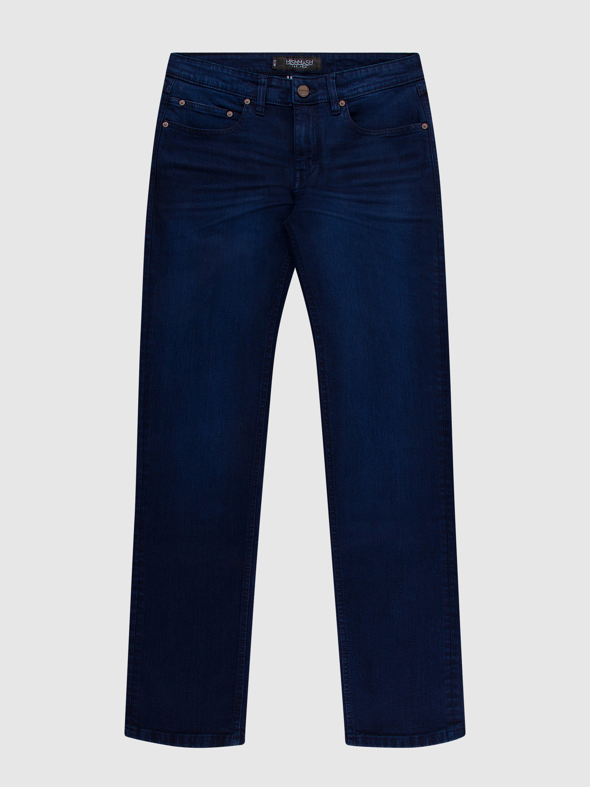 Straight Fit Mid Stretch Hurst Blue Blue Jeans