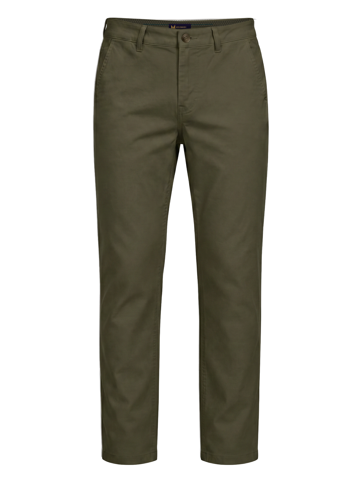 Slim Fit Mid Stretch Casual Bromley Khaki Chino Trouser
