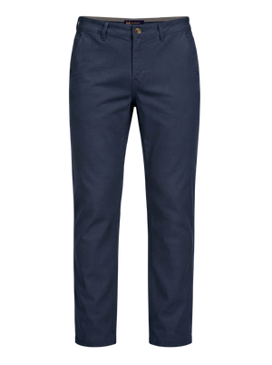 Slim Fit Mid Stretch Casual Cotton Bromley Navy Chino Trouser