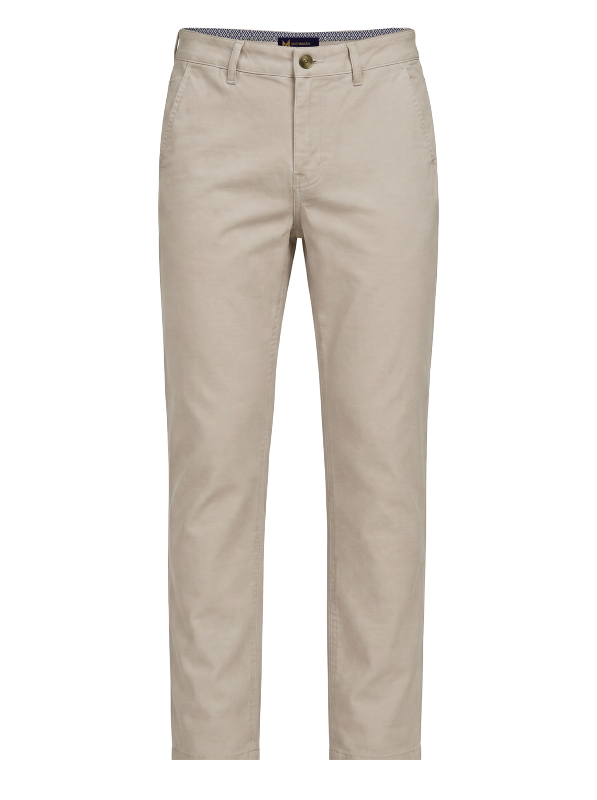Slim Fit Mid Stretch Casual Cotton Bromley Stone Chino Trouser