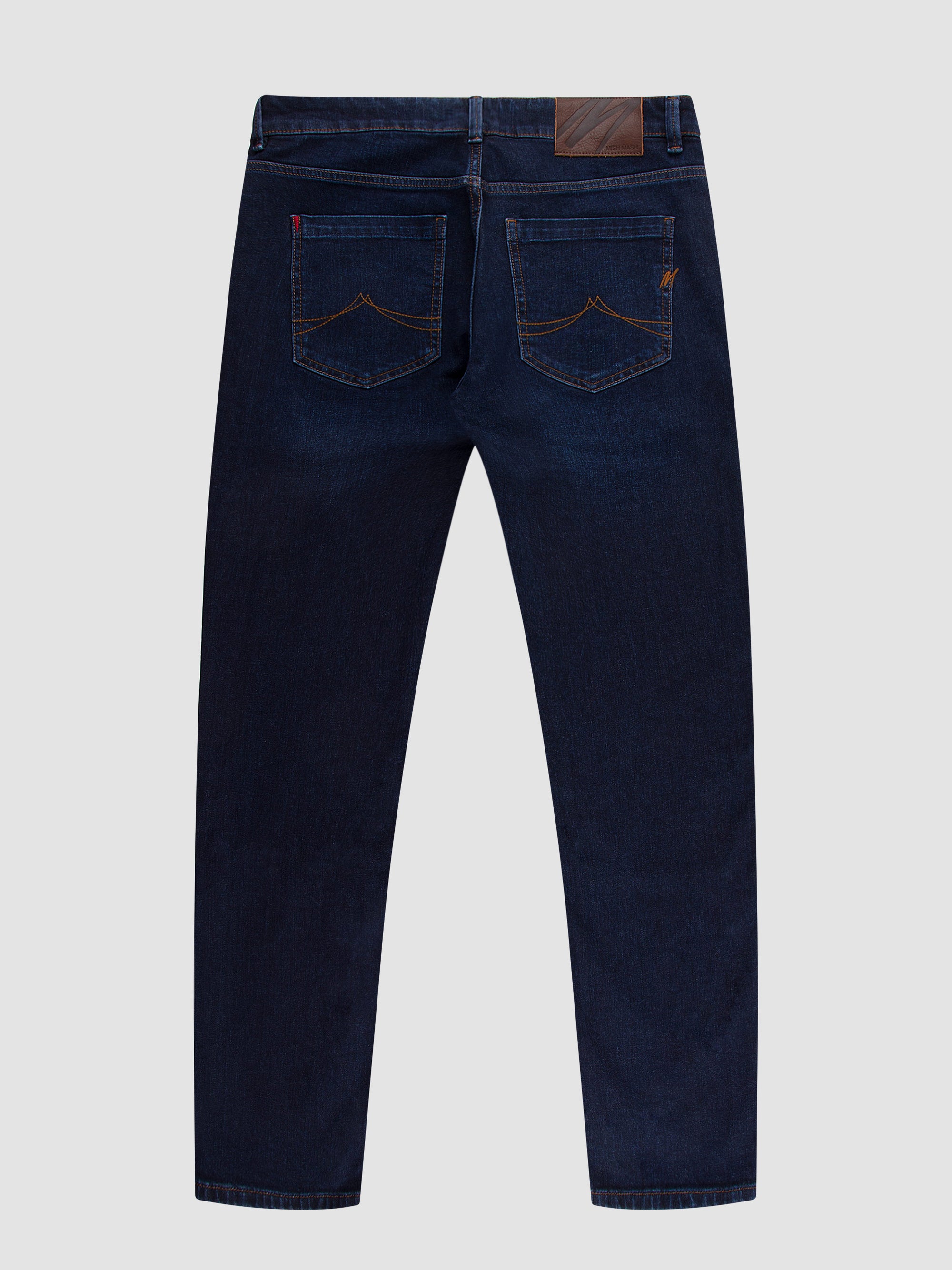 Tapered Fit Mid Stretch Corvette Dark Jeans
