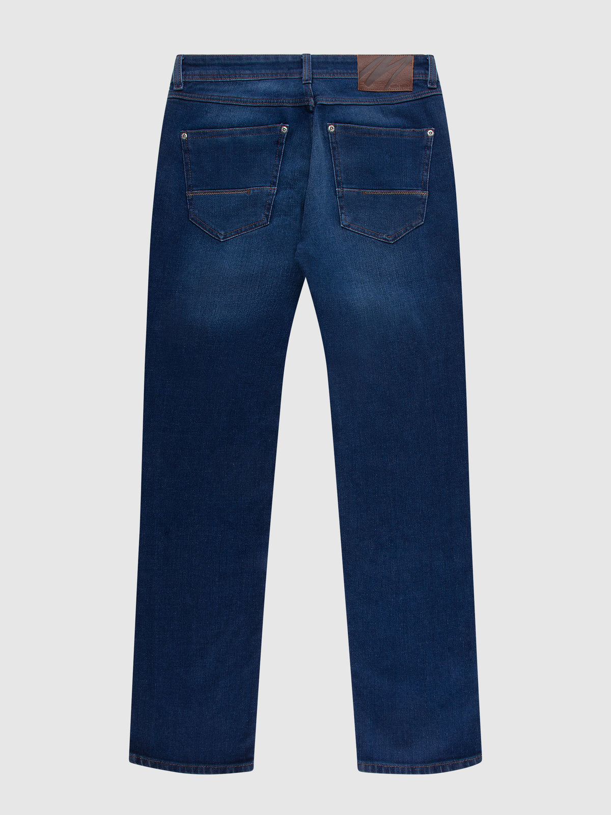 Straight Fit Mid Stretch Rambler Dark Jeans
