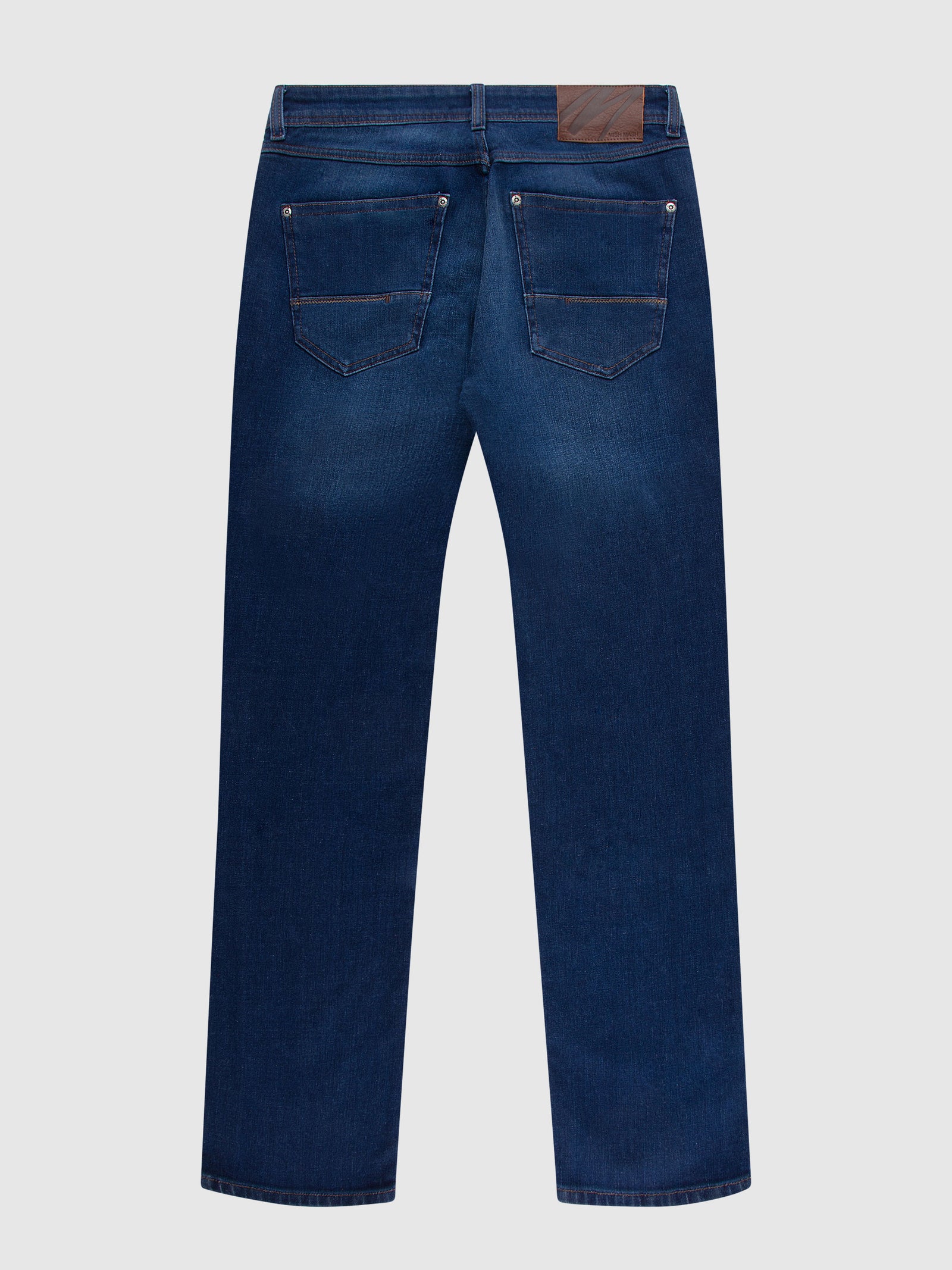 Straight Fit Mid Stretch Rambler Dark Jeans