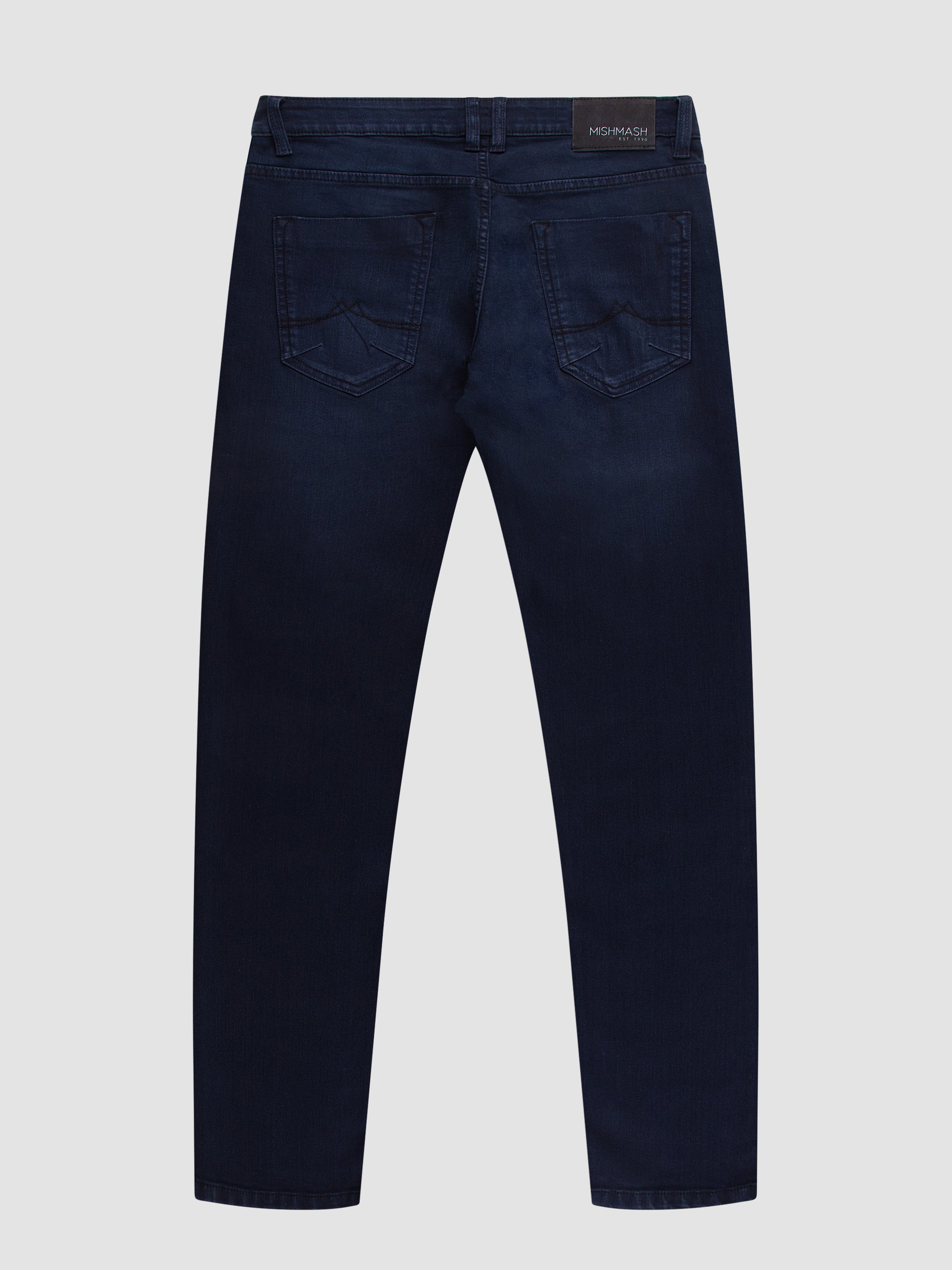 Tapered Fit Mid Stretch Skylark Navy Jeans