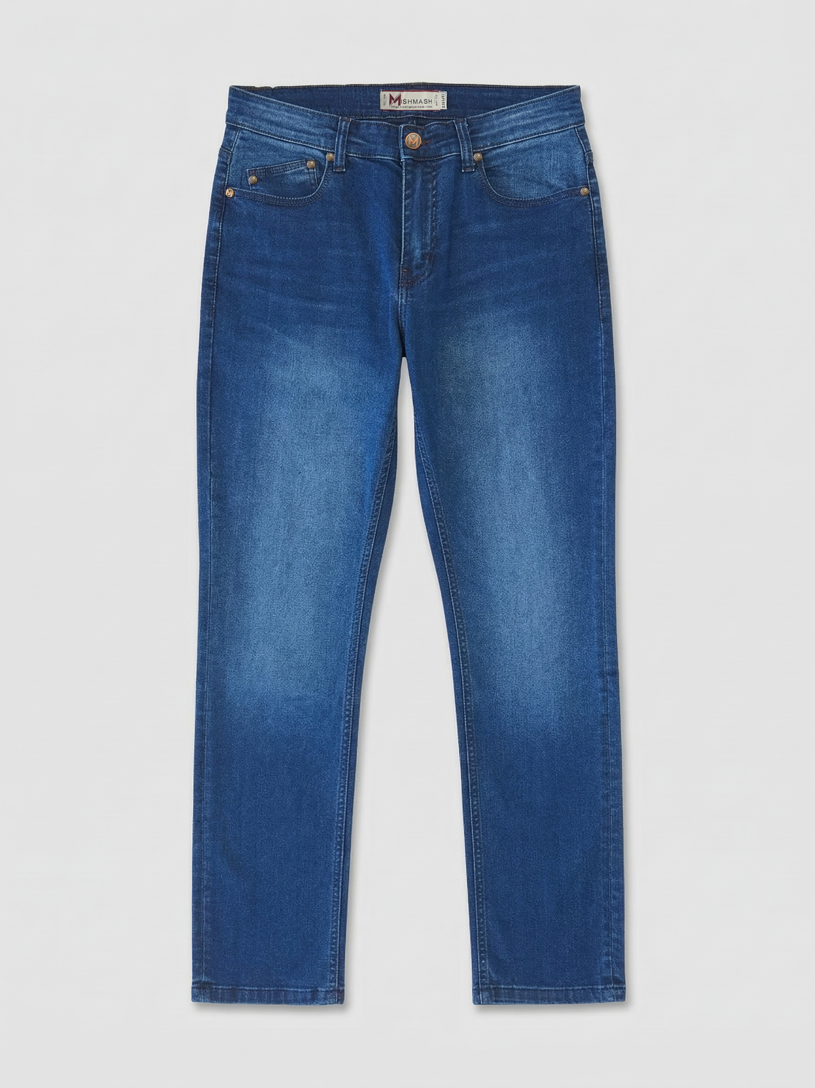 Tapered Fit Seltzer Blue Black Denim