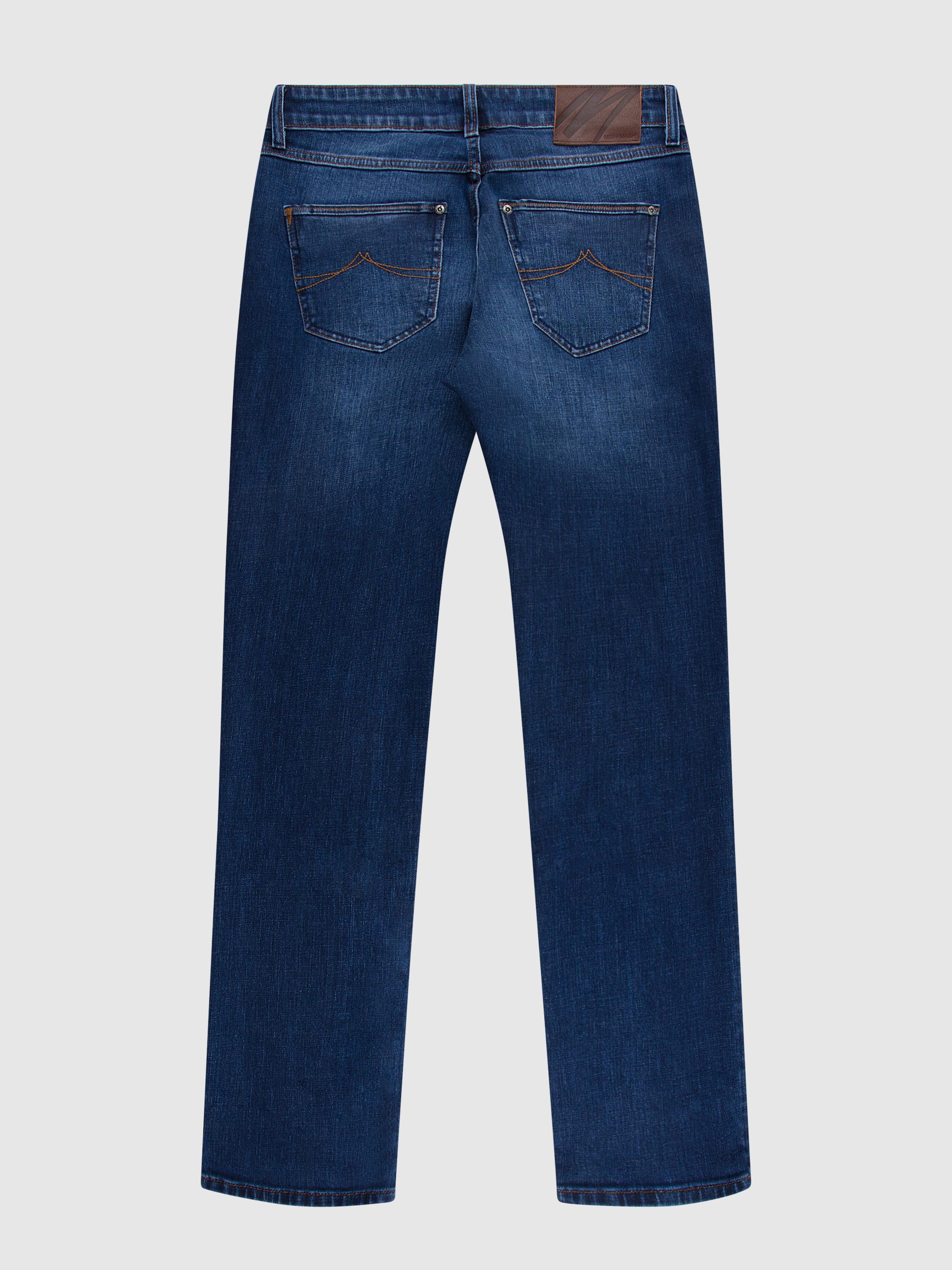 Straight Fit Mid stretch Trecker Dark Wash Mens Denim Jean
