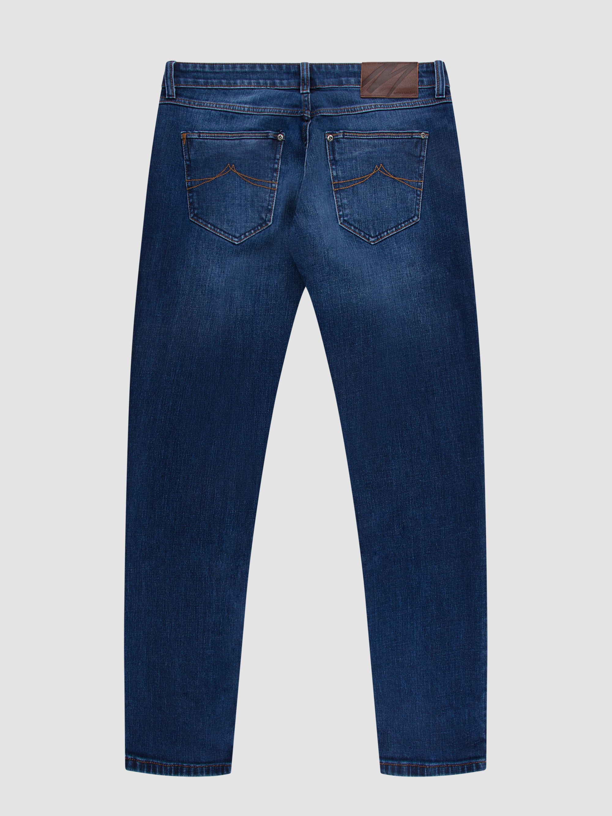 Tapered Mid stretch Trecker Dark Wash Mens Denim Jean