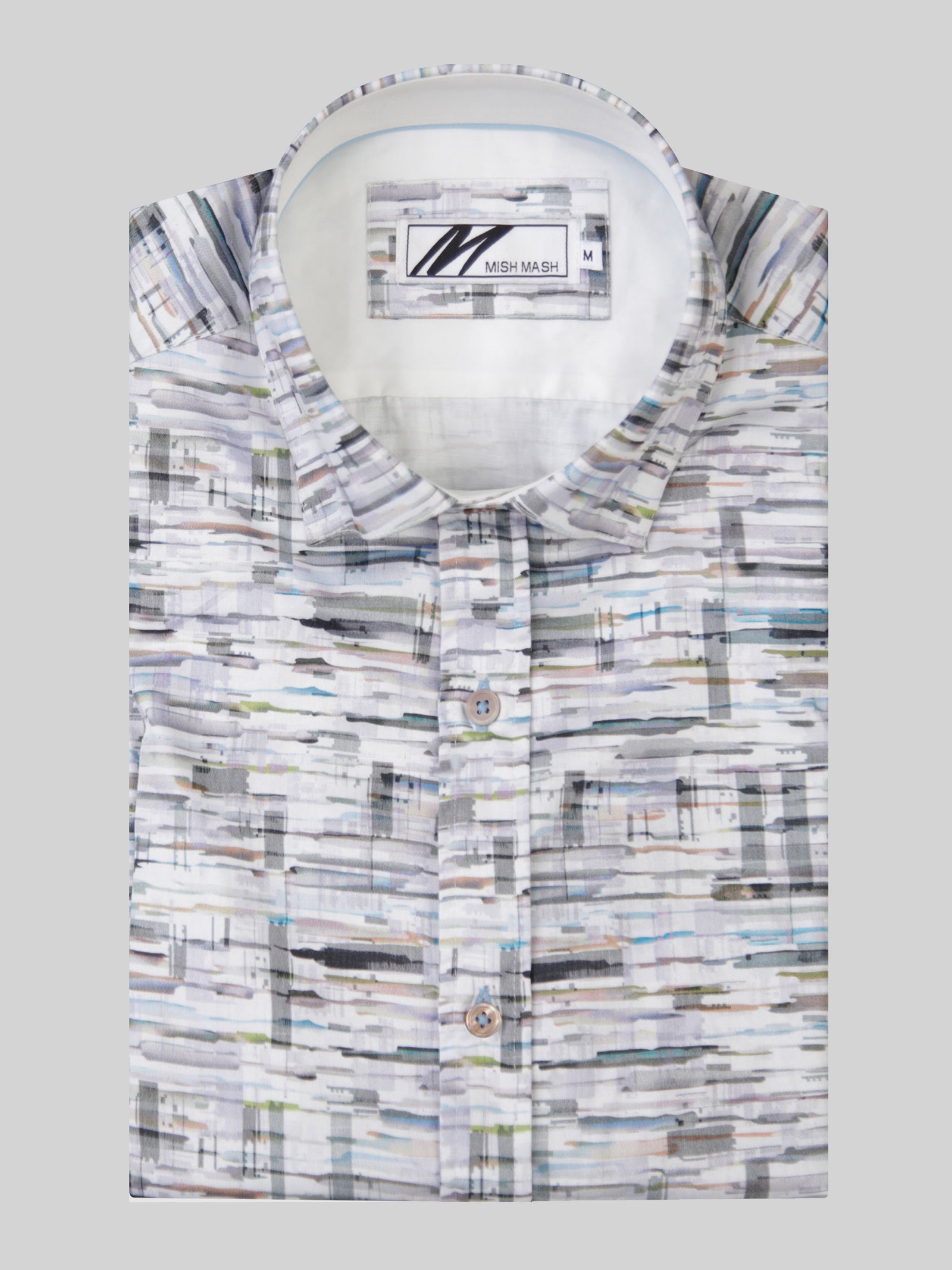 Goro White & Multi S/S shirt