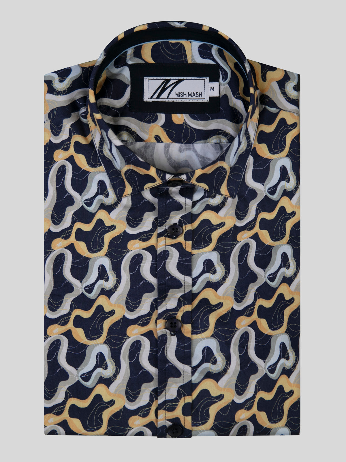 Marine Navy & Orange S/S Shirt