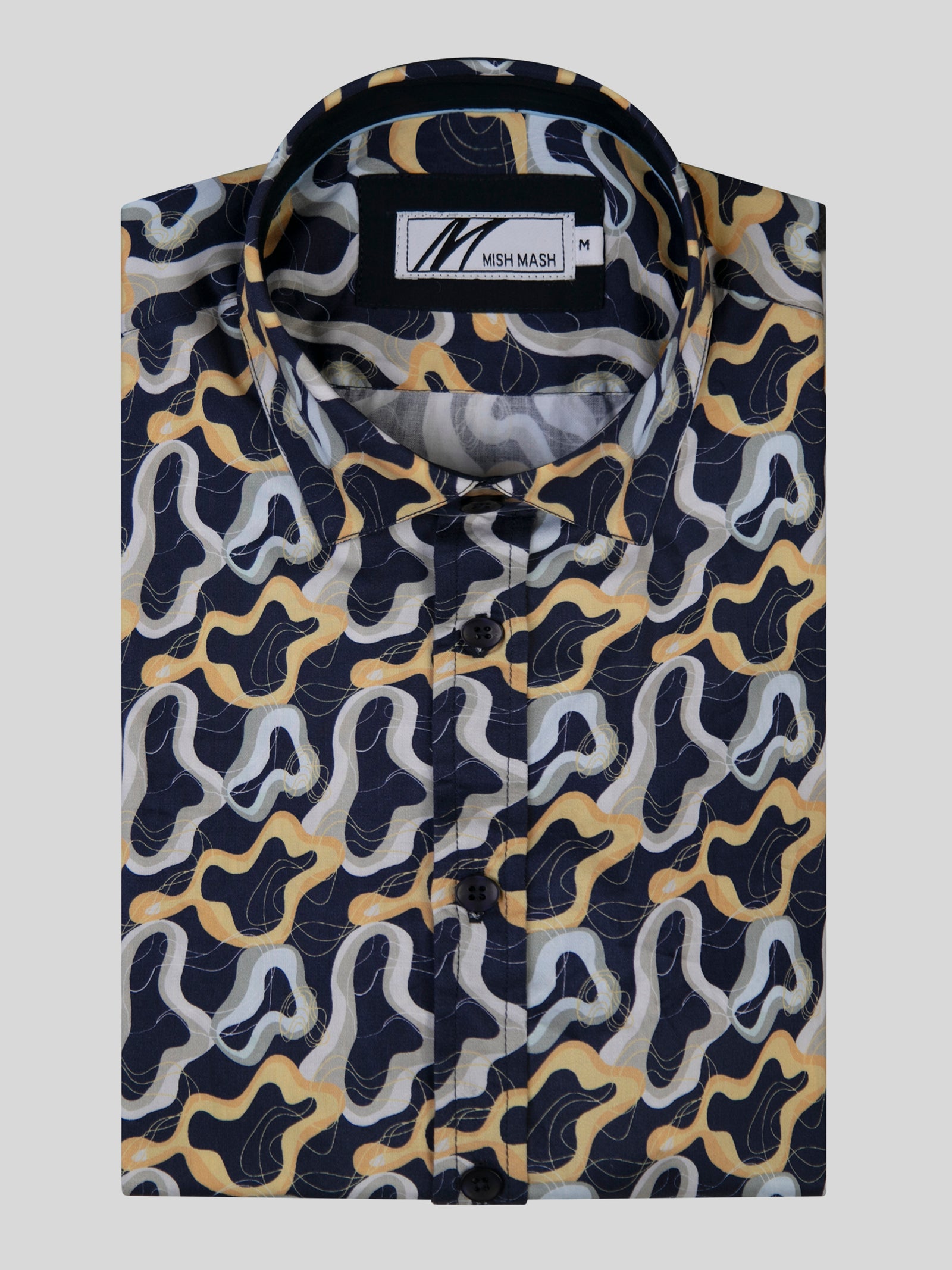 Marine Navy & Orange S/S Shirt