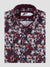 Regular Fit Baldwin Plum Printed Long Sleeve Shirt