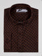 Regular Fit Cayman Sepia Printed Long Sleeve Shirt