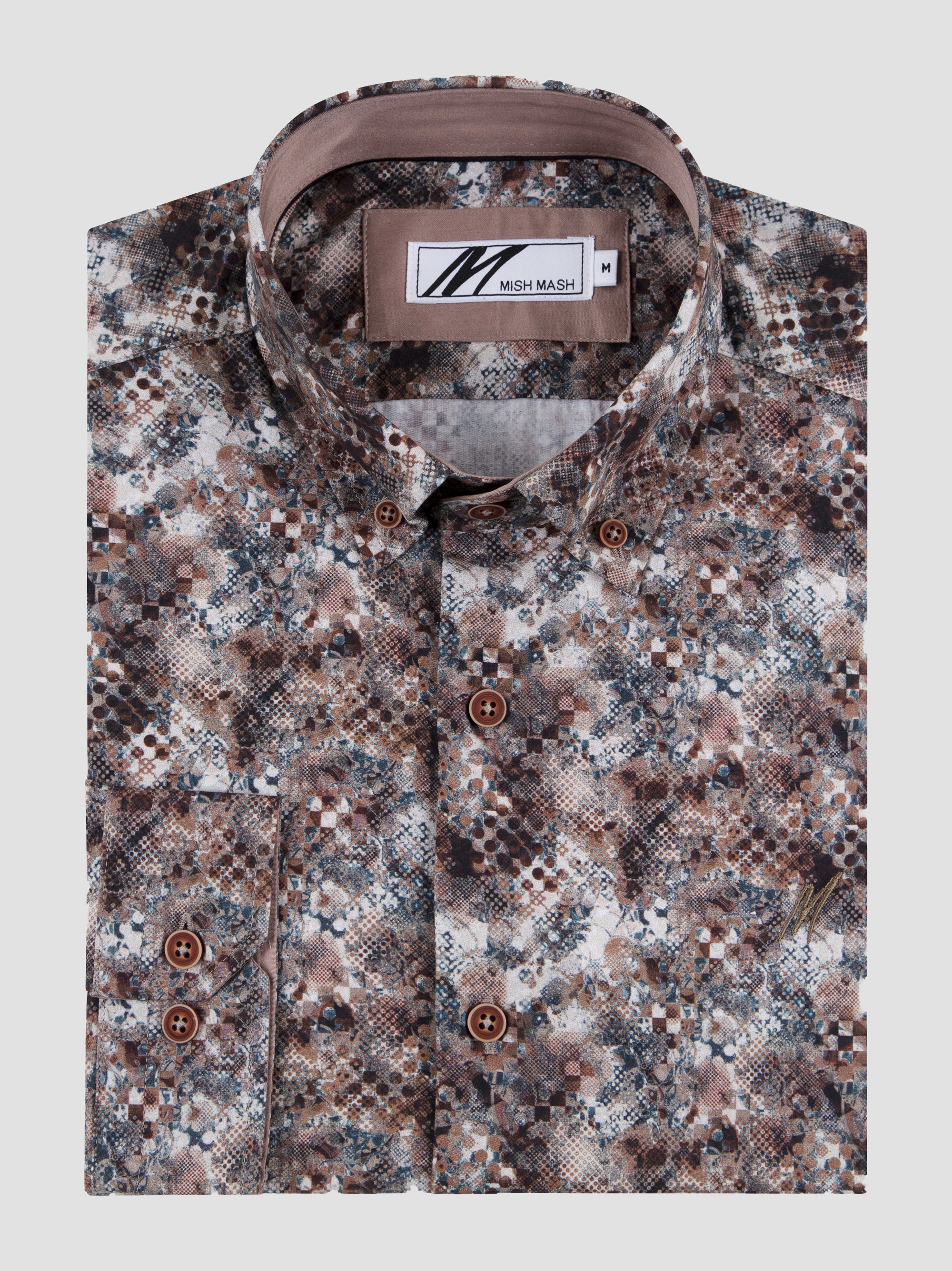 Hellcat Dark Oak Printed Long Sleeve Shirt