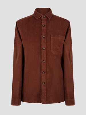 Regular Fit Carrera Brown Corduroy Long Sleeve Shirt
