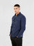 Regular Fit Offshore Navy Twill Casual Long Sleeve Shirt