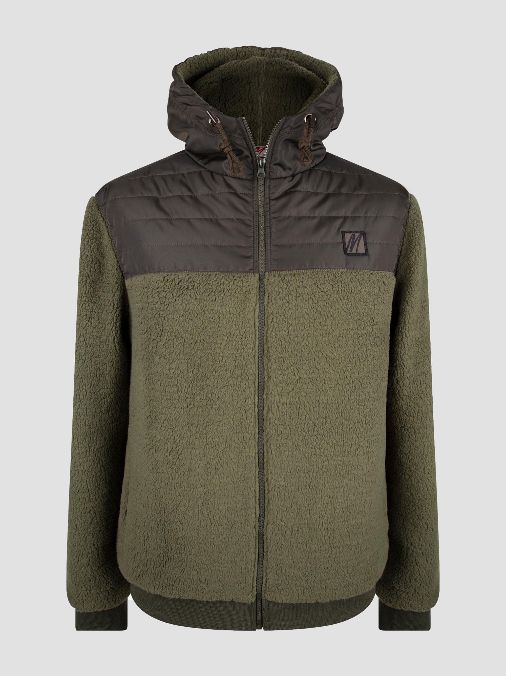 Edge Khaki Zip Hooded Sweat