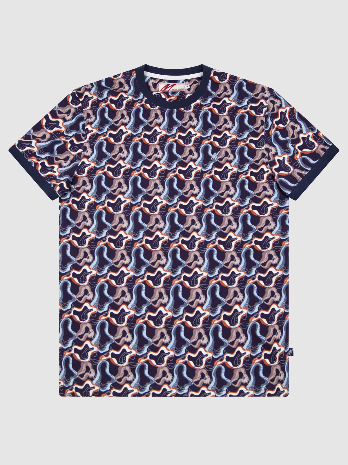 Marine Navy Printed T-Shirt