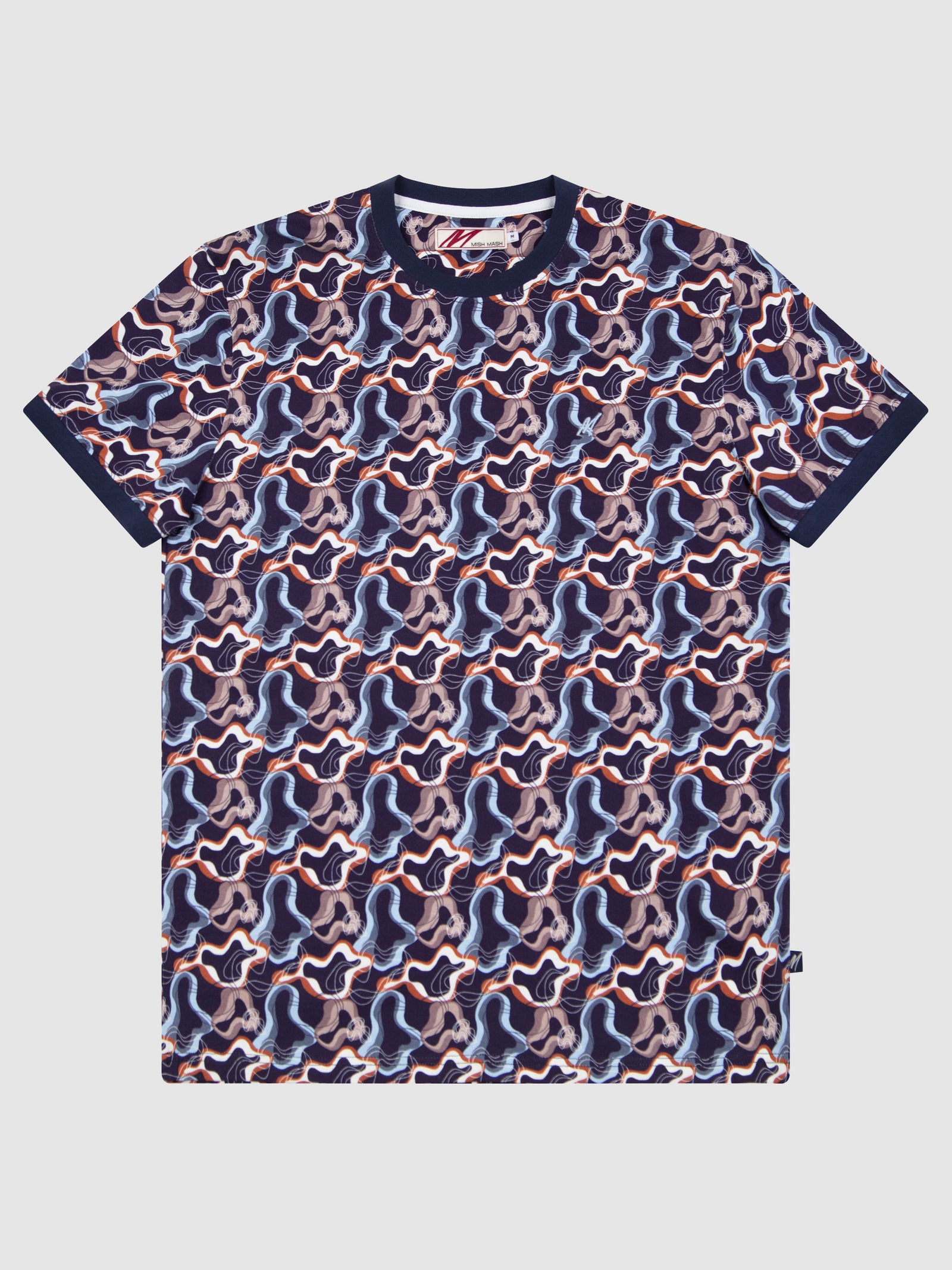 Marine Navy Printed T-Shirt