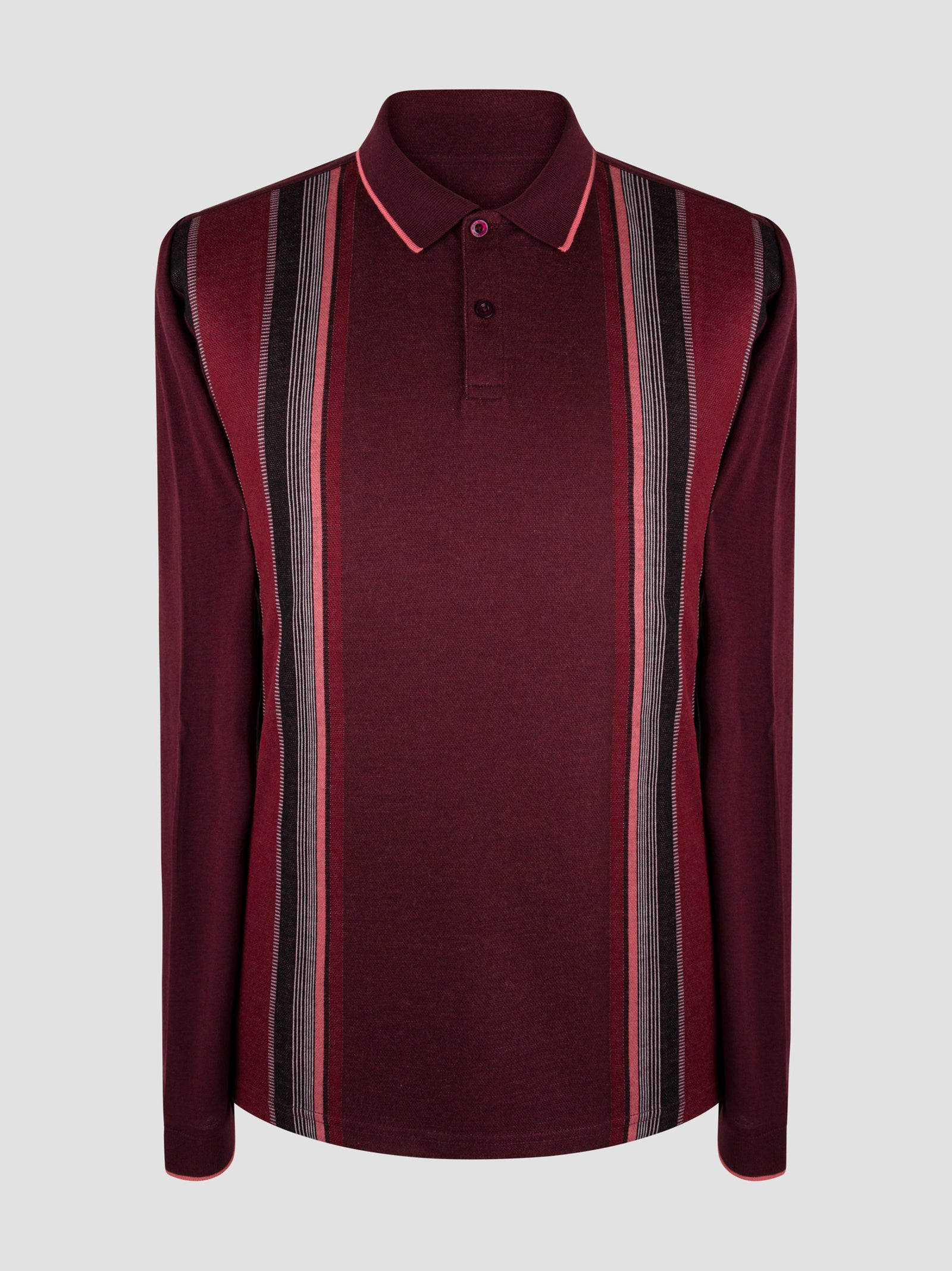 Regular Fit Badger Plum Long Sleeve Polo
