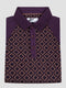 Regular Fit Alto Plum Heritage Jacquard Polo