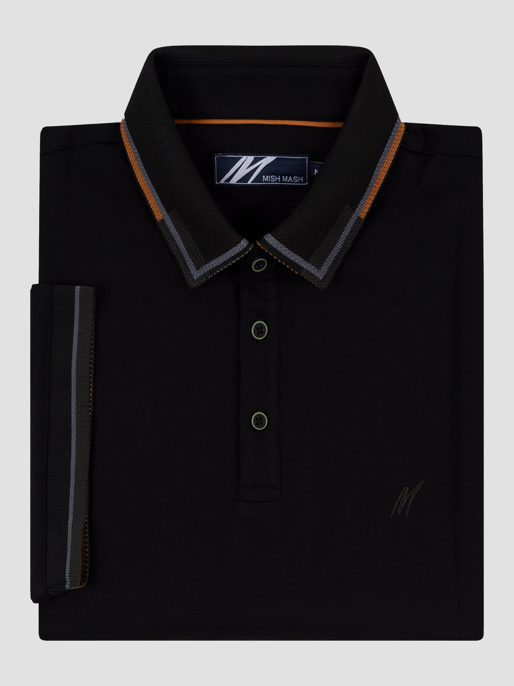 Regular Fit Carlo Black Jersey Polo