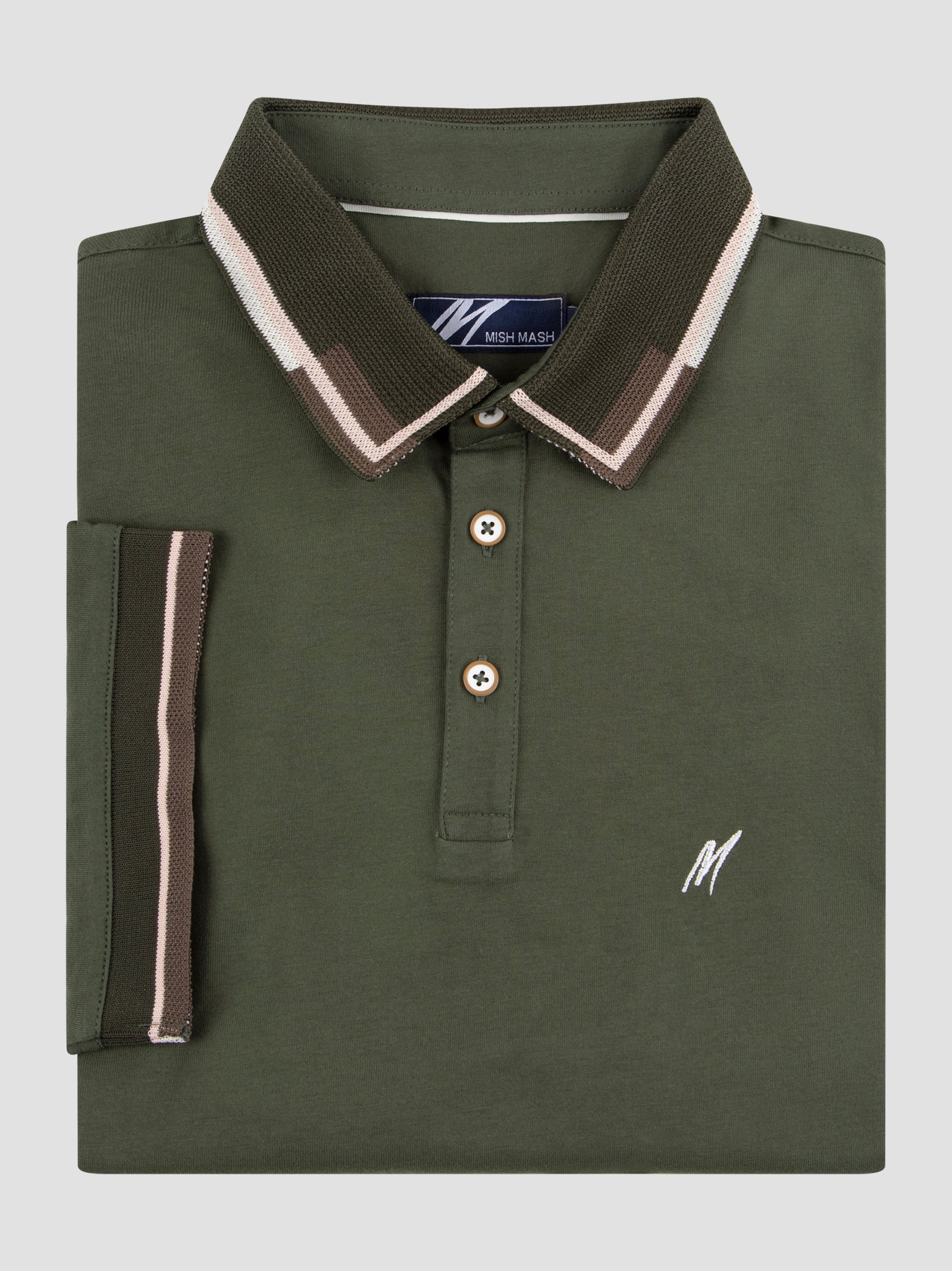 Regular Fit Carlo Murky Green Jersey Polo