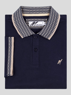 Regular Fit Gritt Navy Jersey Polo