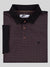 Regular Fit Noro Ink & Burgundy Printed Jersey Polo