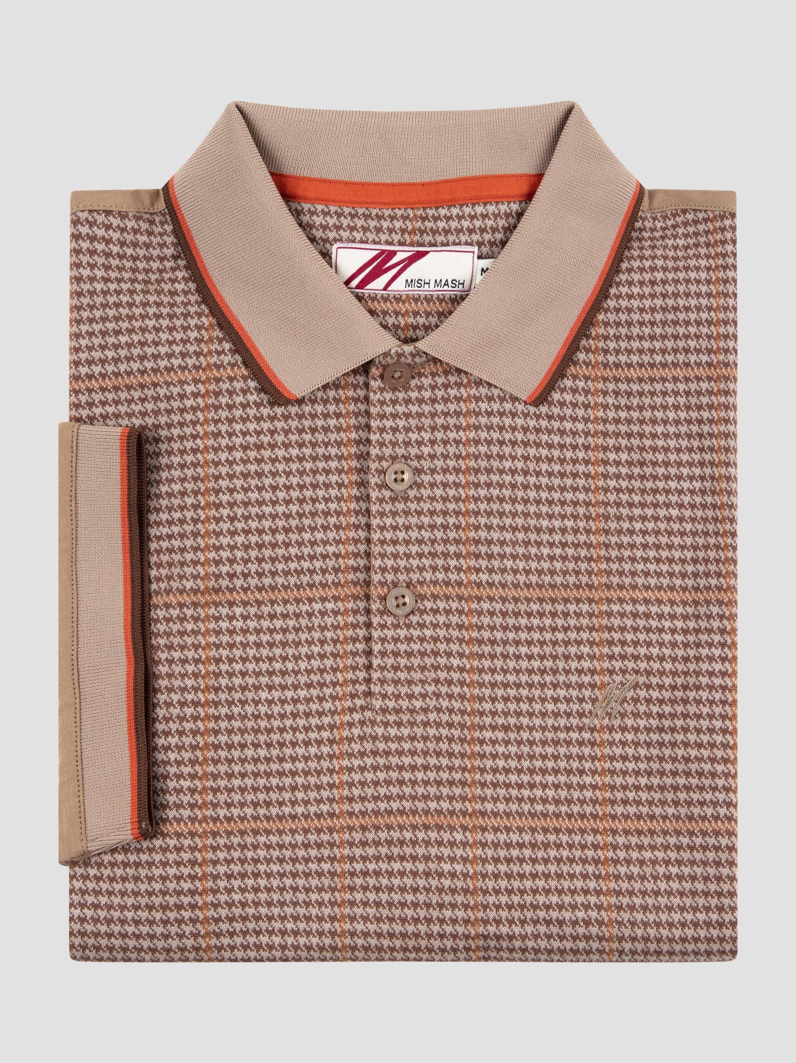 Regular Fit Nova Oak Check Jersey Polo