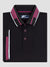 Regular Fit Oslo Black/Pink Jersey Polo