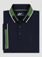 Regular Fit Oslo Navy/Green Jersey Polo