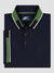 Regular Fit Oslo Navy/Green Jersey Polo