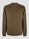 Regular Fit Dable Murky Green Knitted Sweater