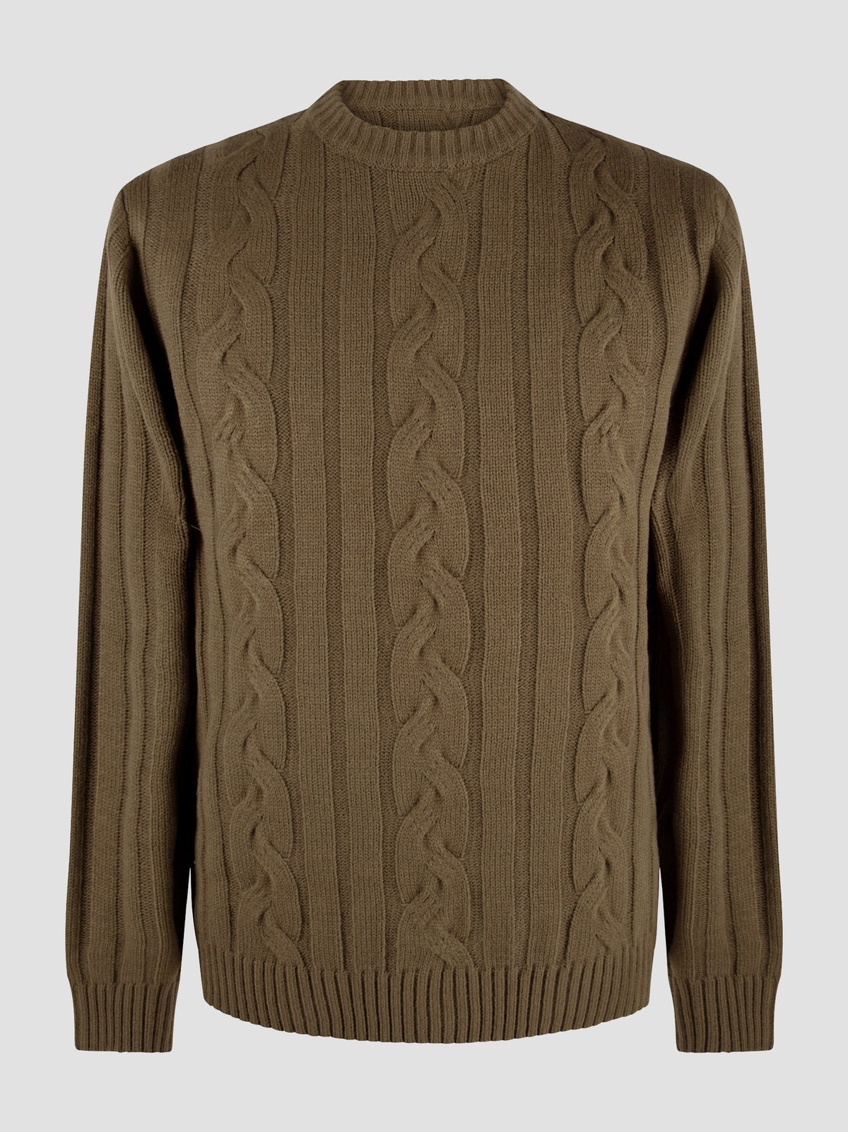 Regular Fit Dable Murky Green Knitted Sweater