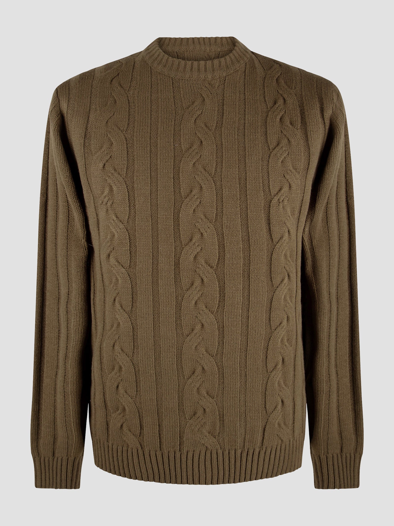 Regular Fit Dable Murky Green Knitted Sweater