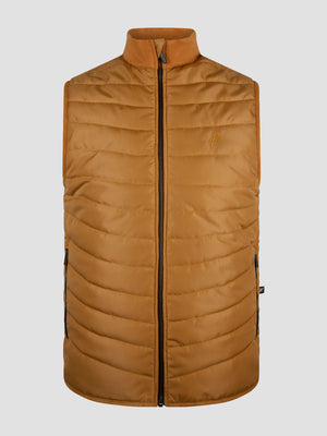 Regular Fit Frontier Oak Quilted Gilet