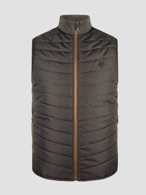 two tone quilted gilet