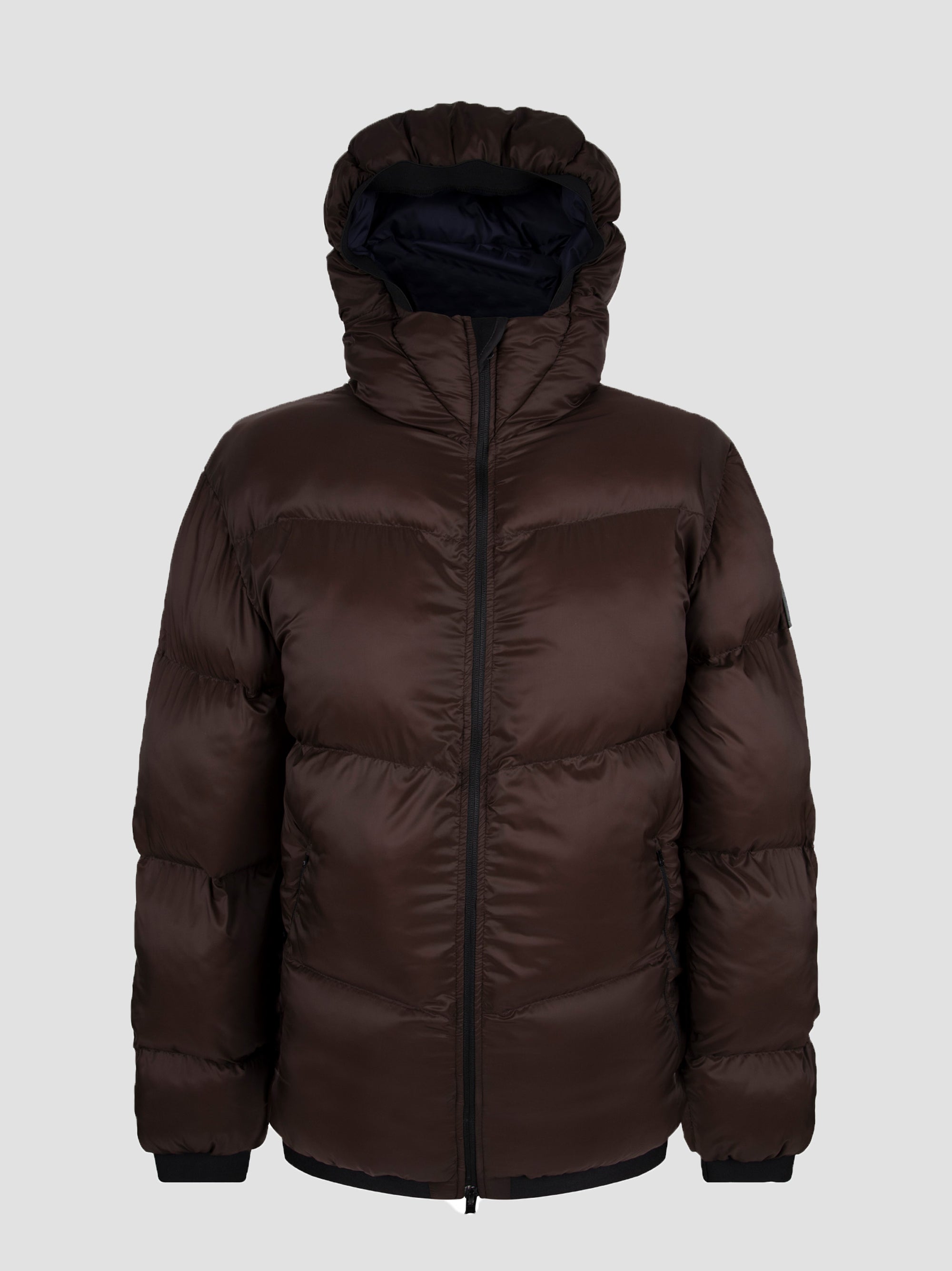 Pandur Dark Brown Oversized Puffer