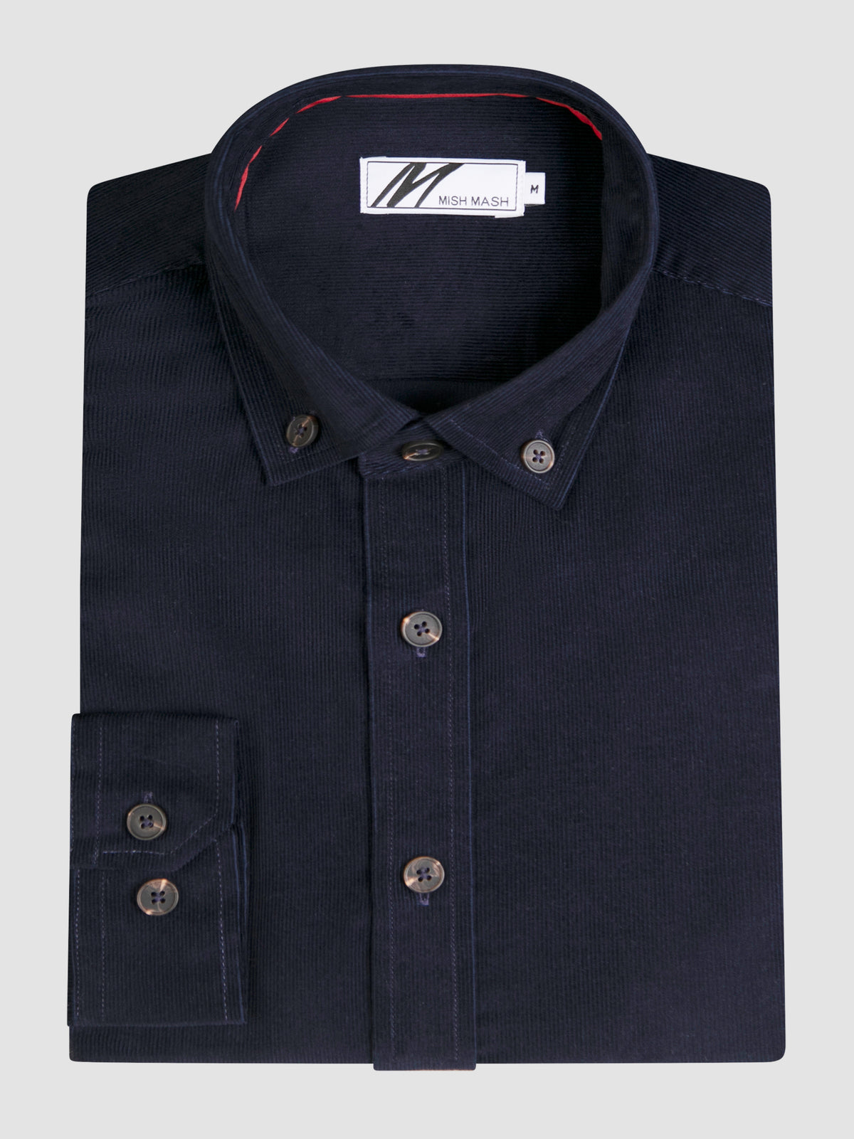 Long sleeve navy cord shirt 