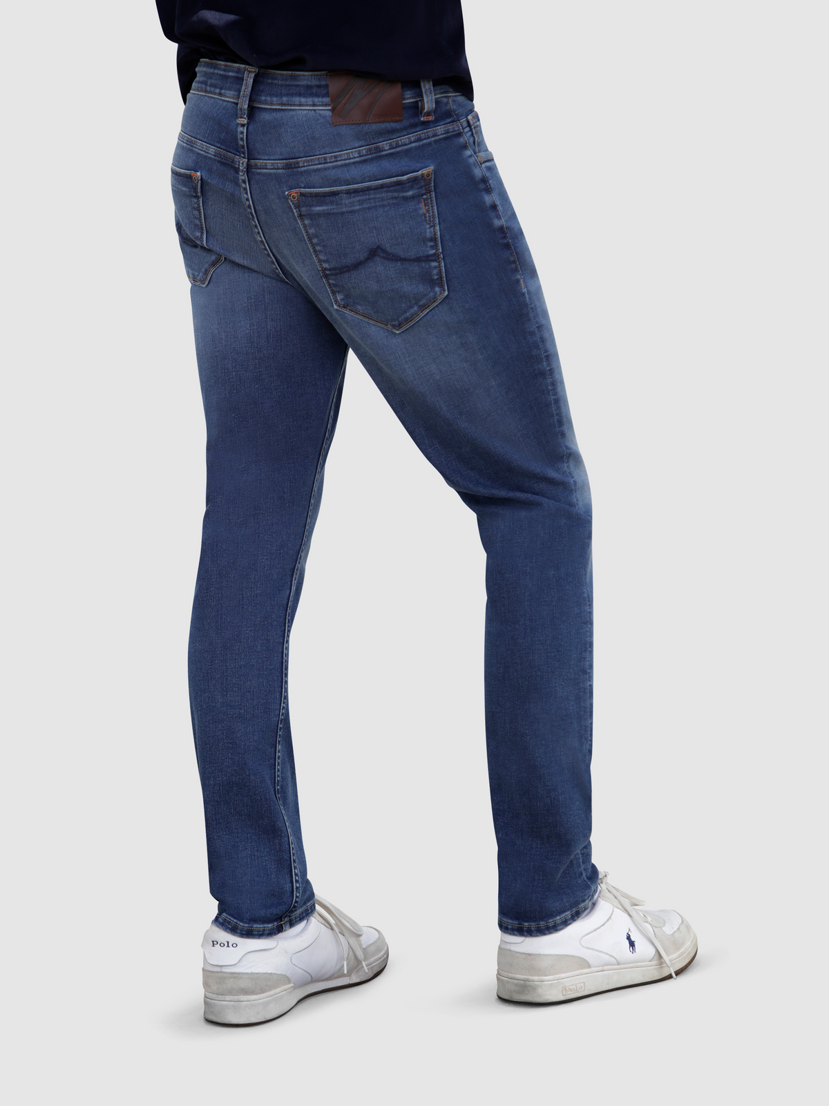 Tapered Fit High Stretch Ajanta Blue Denim Jean